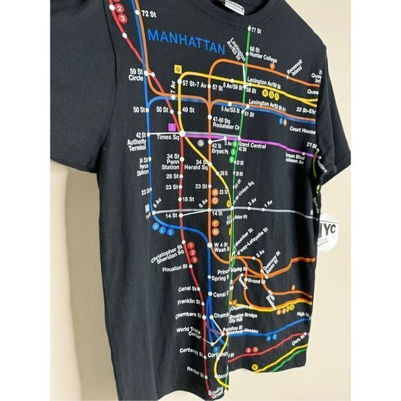 Vintage New York subway map tshirt - Picture 3 of 6